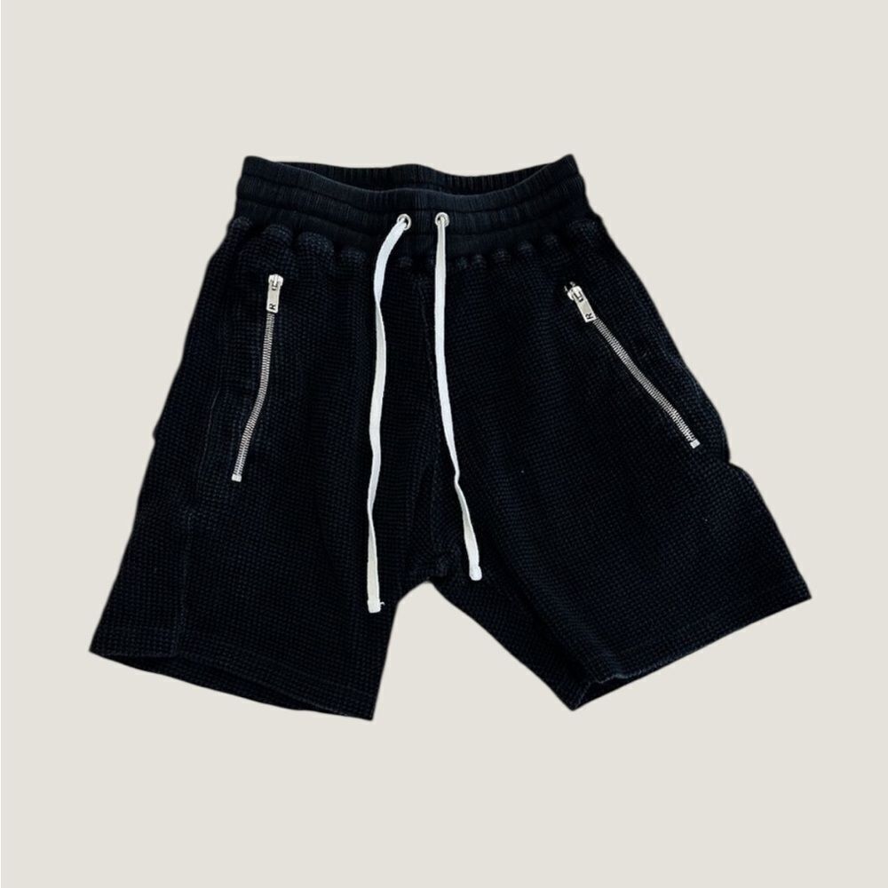 REPRESENT black Waffle Shorts